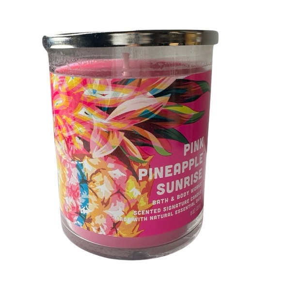 Bath & Body Works Other - Bath & Body Works Pink Pineapple Sunrise Candle (8oz - NWT) 🌸🍍🌅🌺